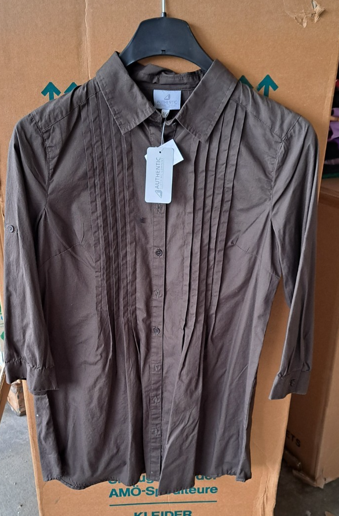 Authentic Clothing Company, Bluse Damen, Braun Größe 40